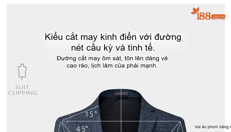 Áo Vest/Blazer Nam Co Giãn Phong Cách Hàn Quốc Màu Xanh Navy chi tiết 24