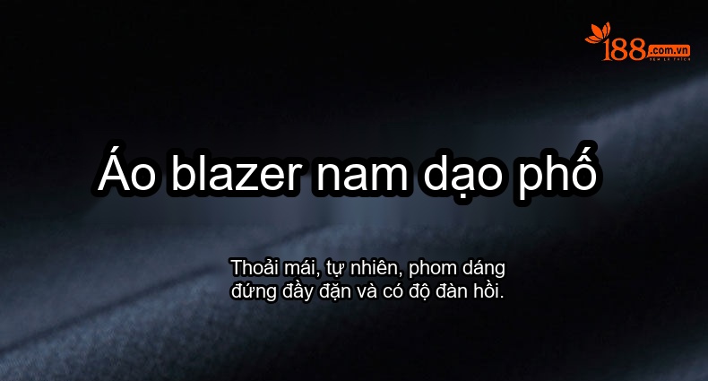 Áo Vest Nam Áo Khoác Blazer Nam Dáng Ôm Vừa Vặn Màu Đen, Xanh Navy chi tiết 1