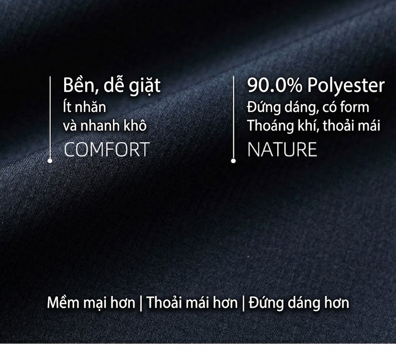 Áo Vest Nam Áo Khoác Blazer Nam Dáng Ôm Vừa Vặn Màu Đen, Xanh Navy chi tiết 2