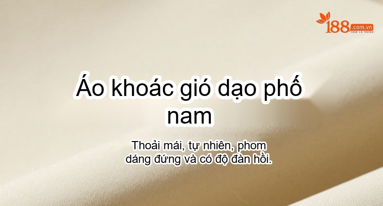 Áo Khoác Gió Nam Cổ Bẻ Ve Lật Khuy Cài Phong Cách Doanh Nhân Trẻ Màu Be, Xanh Navy, Đen chi tiết 1