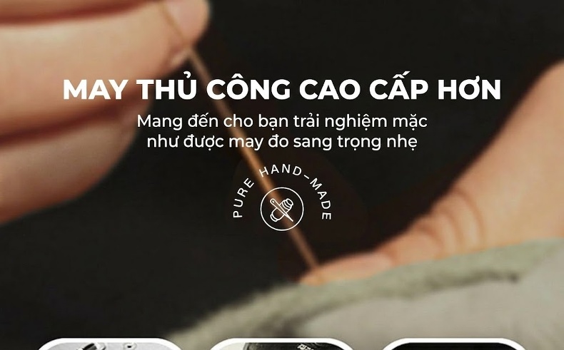Áo Khoác Dạ Nam Dáng Dài Hai Hàng Khuy Chất Liệu Len Màu Xám chi tiết 6