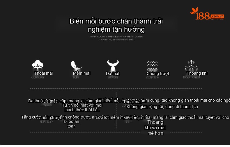 Giày Lười Nam Da Bóng Phong Cách Anh Quốc Chiều Cao Đế Khoảng 3cm Màu Đen, Nâu chi tiết 7