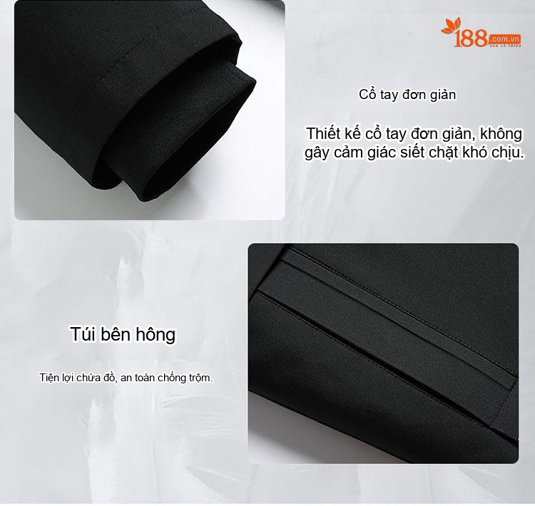 Áo Khoác Phao Nam Lông Vũ Dáng Dài Có Mũ Trùm Đầu Màu Đen, Xanh Navy chi tiết 11