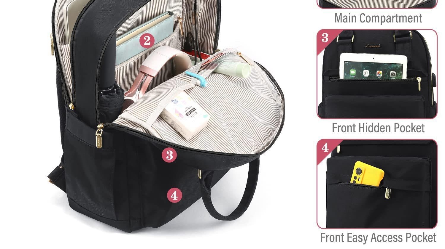 Balo Nữ Thời Trang Đựng Laptop Cỡ Lớn Kiểu Túi Hộp Có Tay Cầm Màu Be, Xám, Đen, Trắng... chi tiết 23