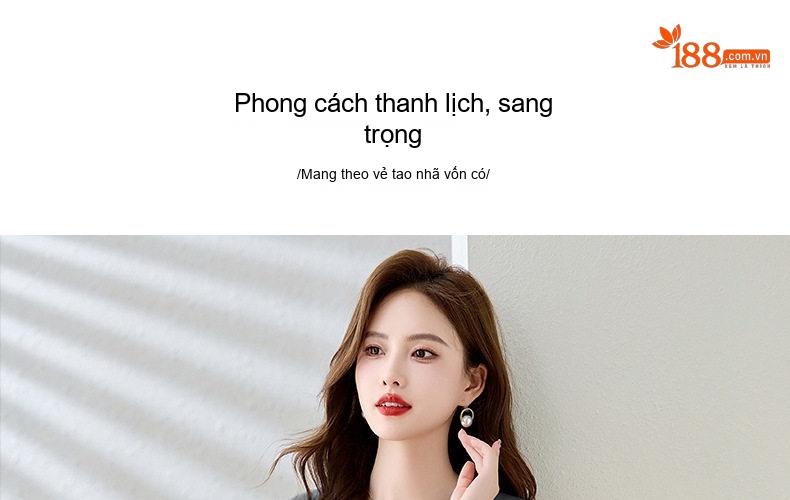 Set Bộ Vest Nữ Áo Blazer Tay Lỡ Chân Váy Bút Chì Công Sở Thanh Lịch Màu Hồng, Xanh, Xám chi tiết 6