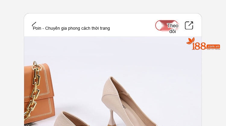 Giày Cao Gót Nữ Da Mềm Chiều Cao Đế Khoảng 6cm Kiểu Hàn Quốc Màu Đen, Kem chi tiết 4