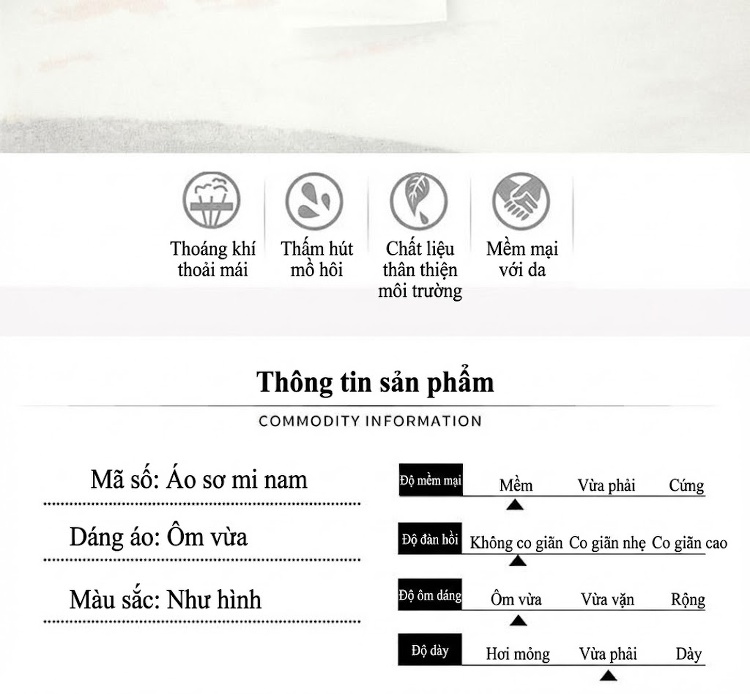 Áo Sơ Mi Nam Tay Dài In Họa Tiết Kỹ Thuật Số Chống Nhăn Phong Cách Thời Trang Màu Trắng, Cam, Đen chi tiết 4