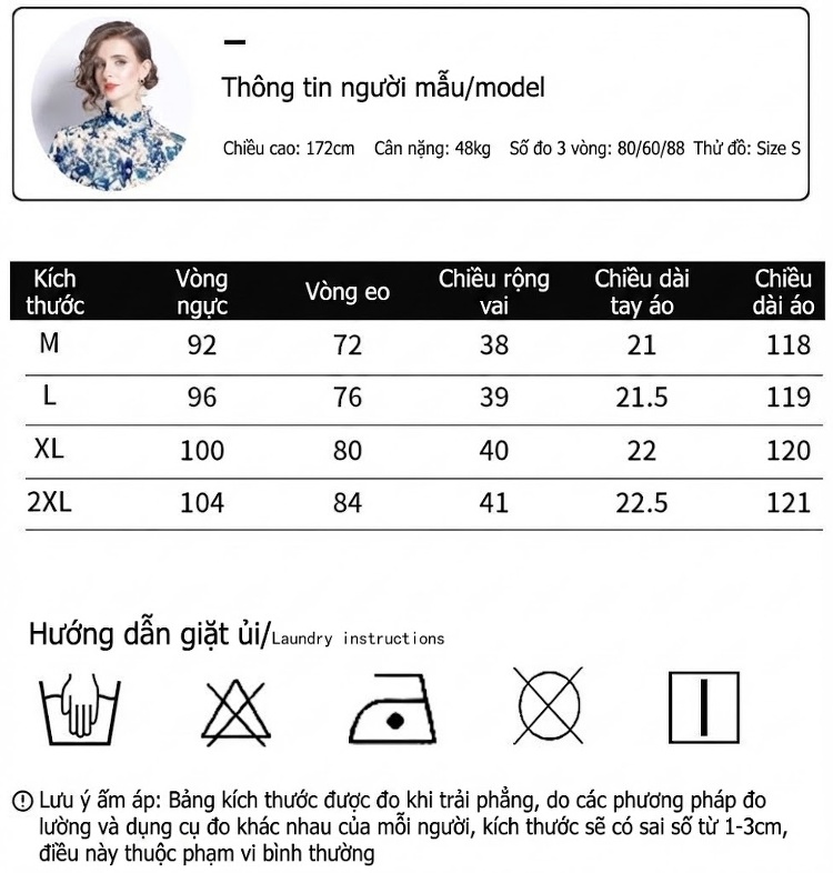 Váy liền thân Nữ Cổ Trụ Bèo Nhún Tay Ngắn In Hoa Văn Thanh Hoa Thắt Eo Dáng Ôm chi tiết 3