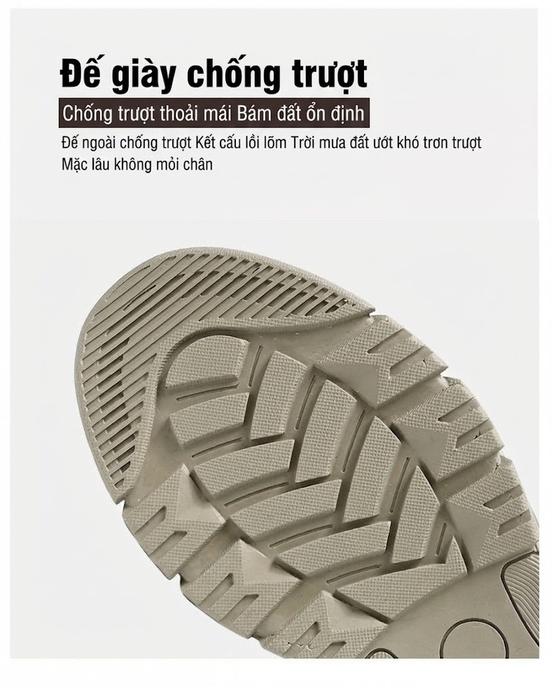 Giày Martin Nam Cổ Cao Da Mờ Buộc Dây Đế Chống Trượt Chiều Cao Đế Khoảng 4cm Màu Xám, Đen chi tiết 11