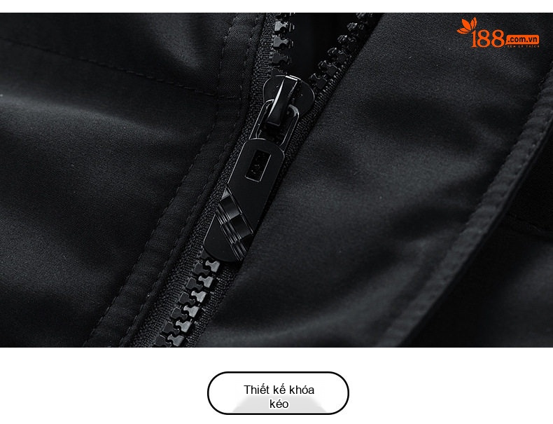 Áo Khoác Phao Nam Nữ Cổ Đứng Size Lớn M-8XL Lót Cotton Dày Dặn Màu Đen, Nâu, Xám, Trắng... chi tiết 23