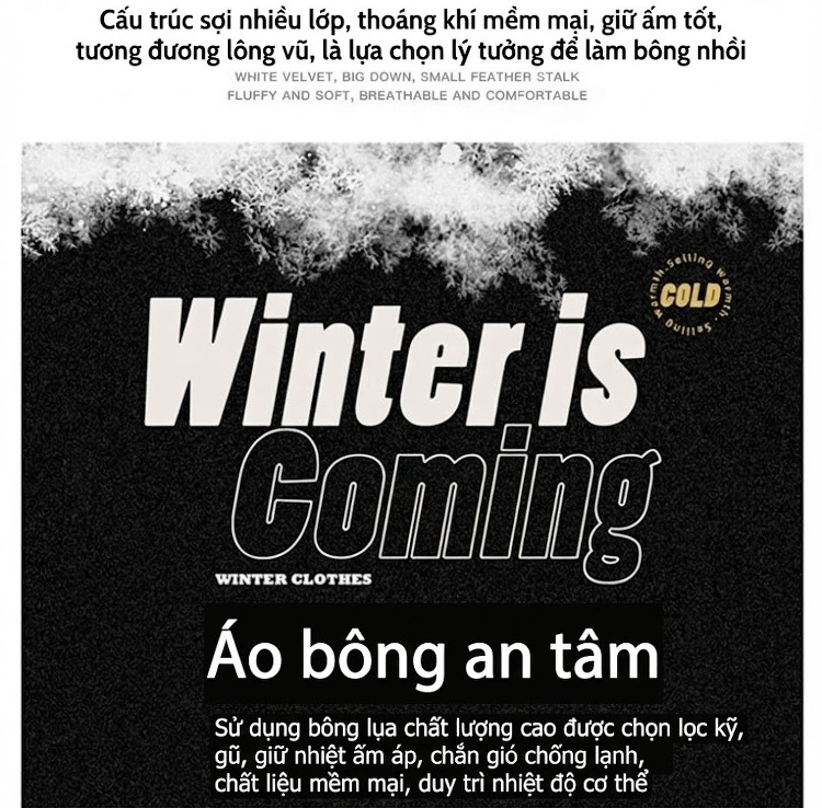 Áo Khoác Cotton Nam Có Mũ Trùm Đầu Dáng Rộng Lót Lông Dày Dặn Kiểu Caro Màu Trắng, Đen chi tiết 9
