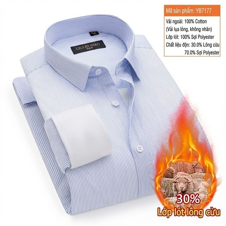Áo Vest Nam Len Lông Cừu Màu Xám chi tiết 15