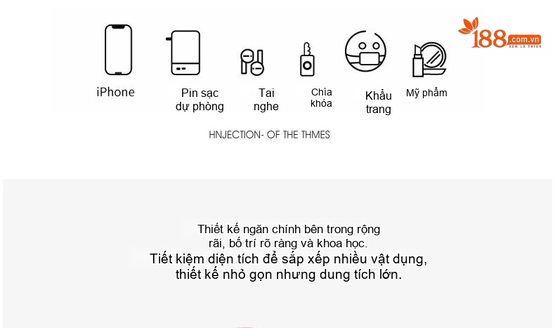 Bộ Túi Xách Tay Nữ Da Bóng Nhiều Ngăn Nhiều Màu Đen, Đỏ, Xanh Lá, Nâu... chi tiết 6