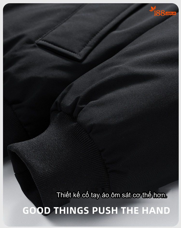 Áo Khoác Bông Nam Dày Dặn Cổ Bóng Chày Cotton Dáng Rộng Giữ Ấm Phong Cách Cặp Đôi Màu Kem, Nâu, Xanh, Đen... chi tiết 17