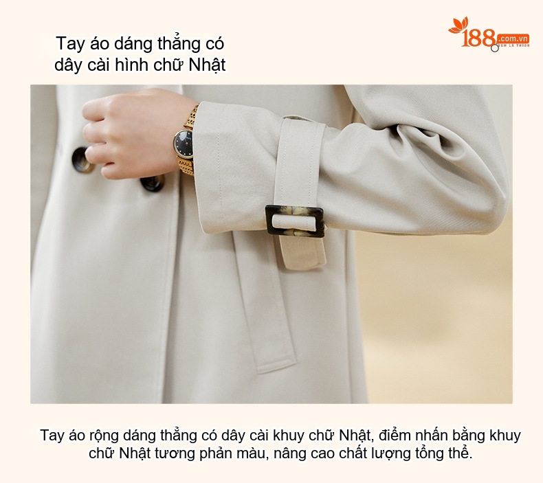 Áo Khoác Ngắn Nữ Dáng Suông Cổ chữ Vest Phong Cách Hàn Quốc Màu Be, Trắng chi tiết 28