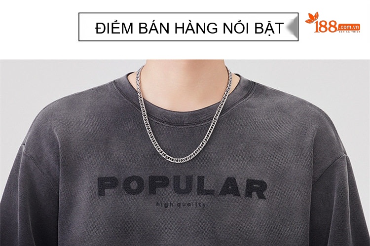 Áo Thun Tay Dài Nam Giả Hai Lớp Màu Đen, Nâu chi tiết 18