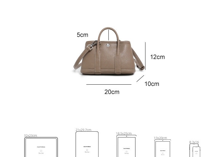 Túi Xách Tay Mini Nữ Vải Tote Đeo Chéo Phong Cách Hàn Quốc Màu Đen, Nâu, Hồng, Trắng... chi tiết 4