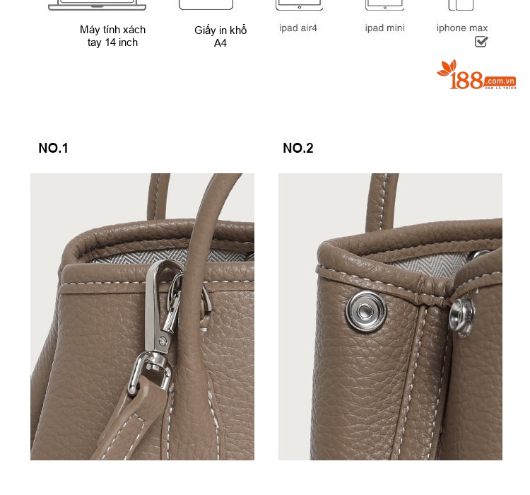Túi Xách Tay Mini Nữ Vải Tote Đeo Chéo Phong Cách Hàn Quốc Màu Đen, Nâu, Hồng, Trắng... chi tiết 5