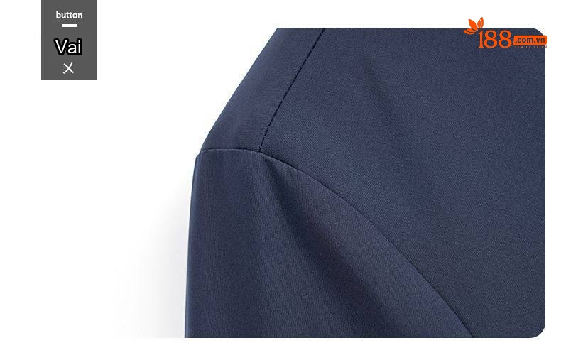 Áo Khoác Nam Cổ Bẻ Khóa Kéo Phong Cách Doanh Nhân Màu Xanh Navy chi tiết 15