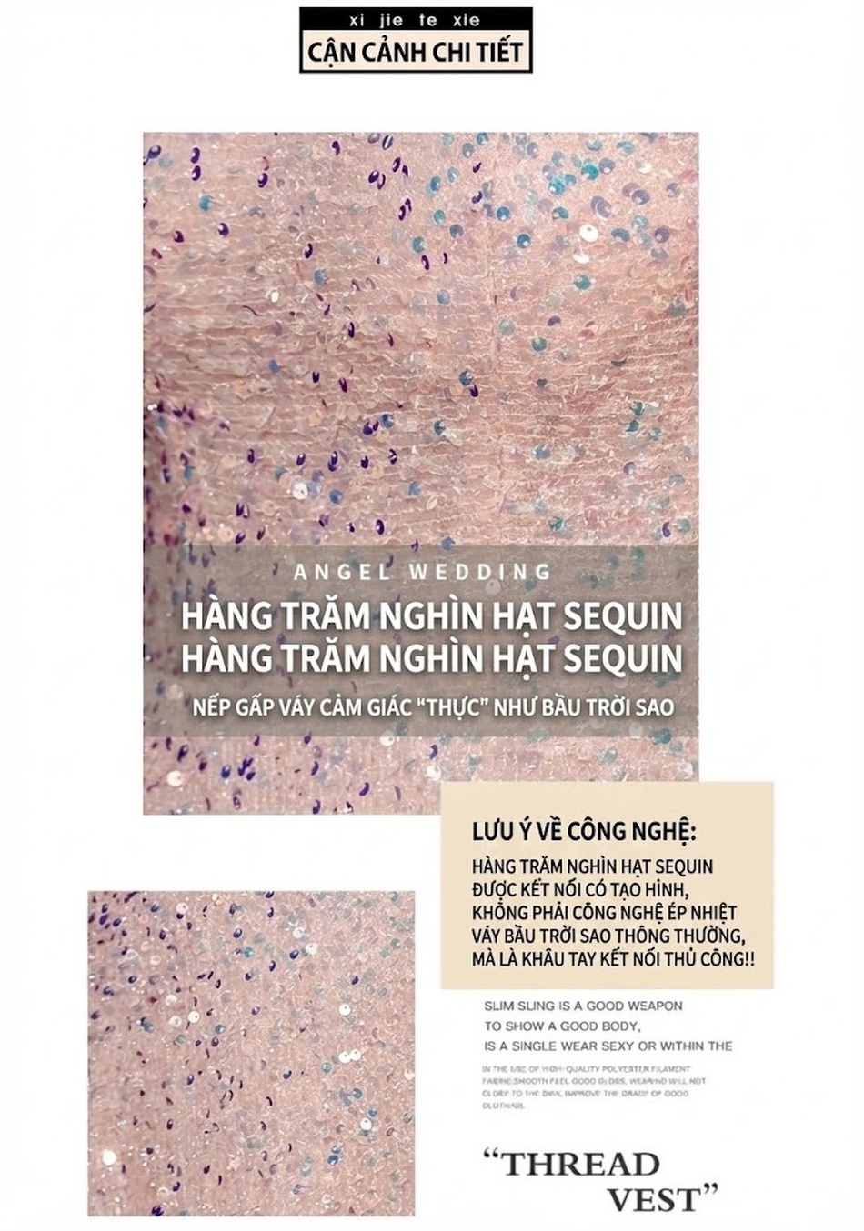 Váy Dạ Hội Nữ Tay Bồng Công Chúa Màu Hồng chi tiết 12