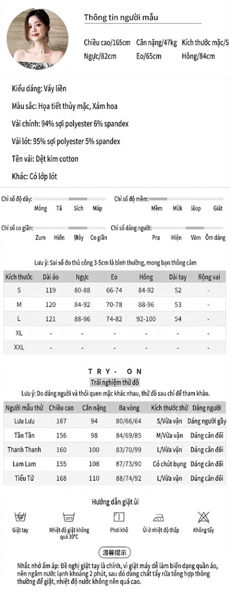 Váy Dài Nữ Hở Vai Cổ Trễ Dáng Ôm In Họa Tiết chi tiết 2