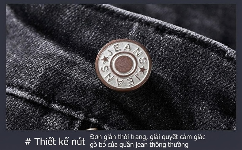 Quần Jean Cotton Co Giãn Cao Cấp Dáng Suông Màu Xanh, Đen chi tiết 36