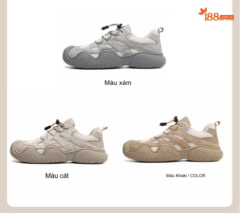 Giày Thể Thao Dây Rút Unisex Da Mờ Chiều Cao Đế Khoảng 4cm Màu Trắng, Hồng, Xanh, Navy... chi tiết 8