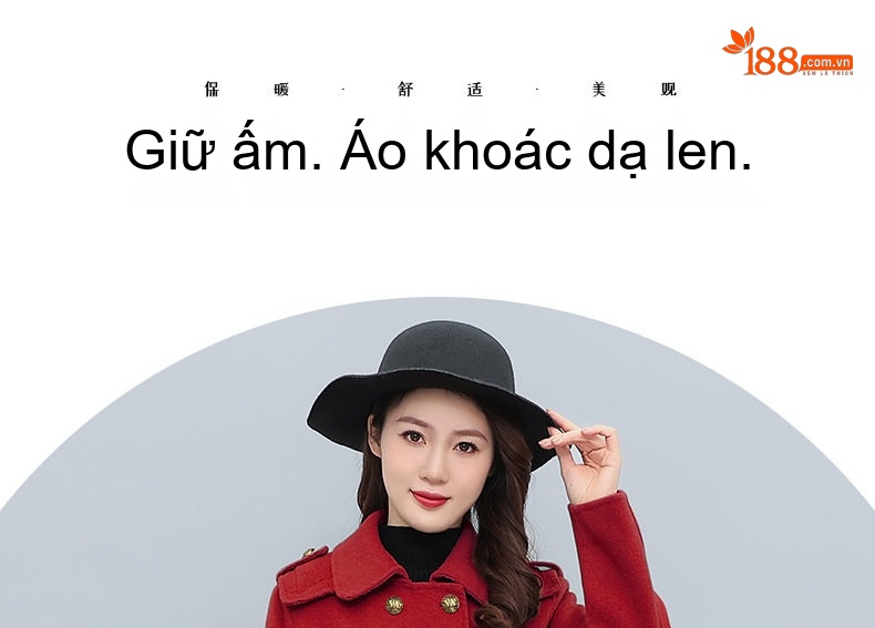 Áo Khoác Nữ Trung Niên Dáng Dài Vừa Thời Trang Phong Cách Thanh Lịch Màu Nâu, Trắng, Đỏ, Đen... chi tiết 1