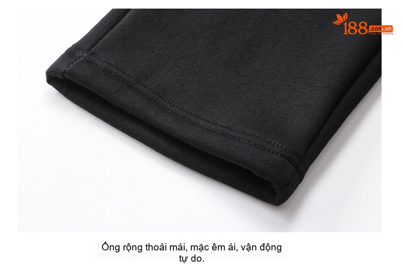 Quần dài nam lông cừu non dày dặn ống bo thể thao chi tiết 26