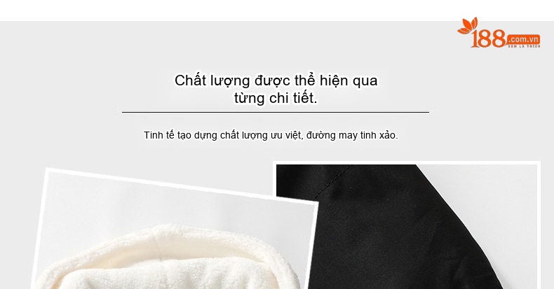 Áo Khoác Cotton Nam Lông Cừu Non Hai Lớp Dày Dặn Có Mũ Trùm Đầu Màu Trắng, Xanh Dương, Xanh Lá, Hồng... chi tiết 10