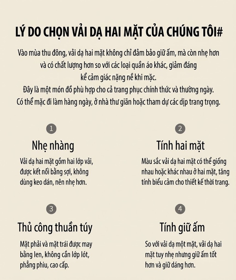 Áo Khoác Nam Trung Niên Cổ Bẻ Lông Vũ Lót Trong Tháo Rời Được Chất Liệu Lông Cừu Màu Xám, Xanh Navy chi tiết 7