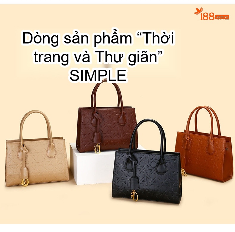 Túi Xách Nữ Đeo Vai, Đeo Chéo, Xách Tay Bộ 3 Chiếc Phong Cách Thời Trang Màu Be, Đen, Nâu, Cam chi tiết 12