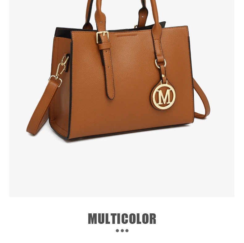 Túi Tote Nữ Đeo Vai Xách Tay Phong Cách Retro Sang Trọng Bộ 3 Chiếc Màu Đen, Xanh Lá, Nâu, Be... chi tiết 3