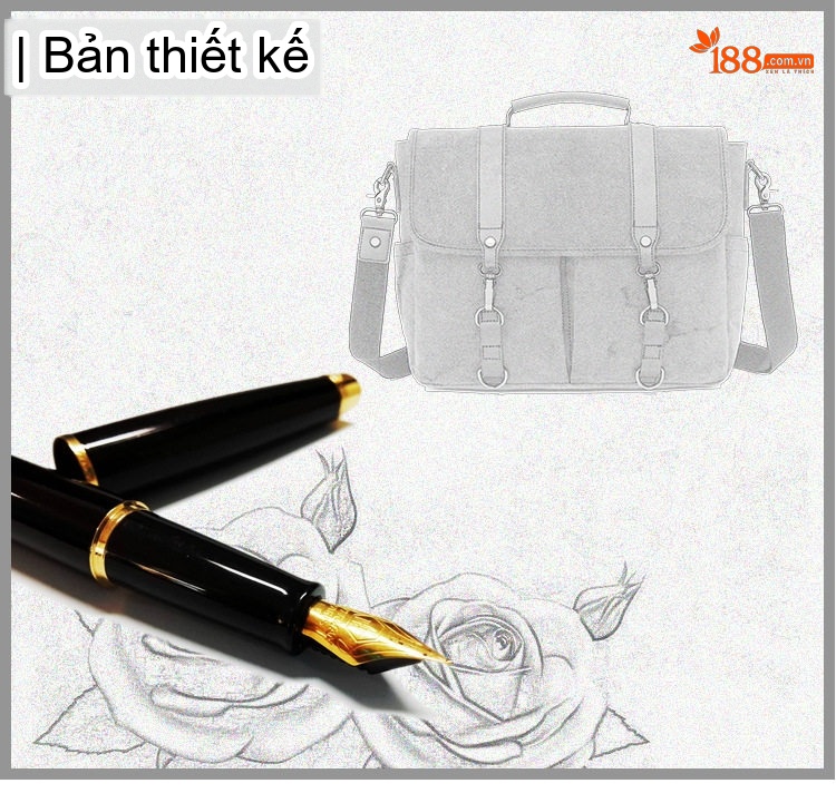 Túi Đeo Chéo Vải Canvas Nam Nữ Túi Đựng Máy Ảnh Một Bên Vai Da Thật Màu Nâu, Xanh Rêu, Xám, Đen... chi tiết 2