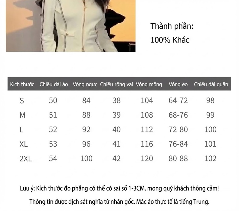 Bộ quần áo thể thao nữ dáng rộng phong cách thanh lịch chi tiết 2