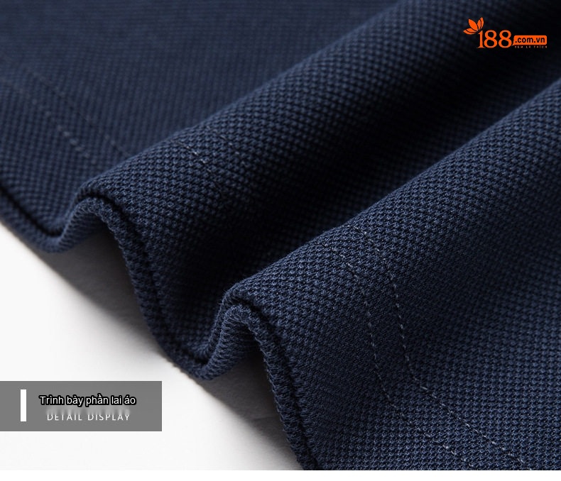 Áo Polo Nam Cotton Dài Tay Form Rộng Màu Đen, Xanh Navy, Trắng, Xám... chi tiết 25