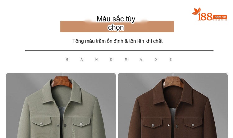 Áo khoác bomber nam dệt kim dáng ngắn phong cách công sở chi tiết 14