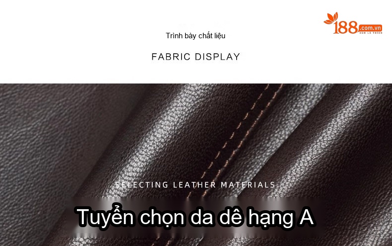 Áo Khoác Da Cừu Nam Trung Niên Lót Lông Chồn Dáng Dài Màu Nâu chi tiết 3