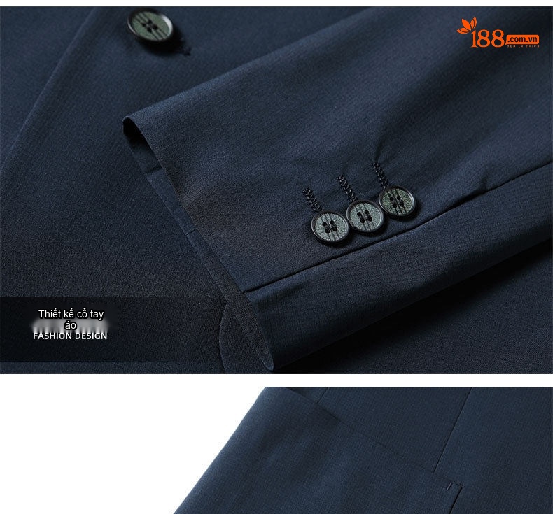 Áo Vest Nam Áo Khoác Blazer Nam Dáng Ôm Vừa Vặn Màu Đen, Xanh Navy chi tiết 12