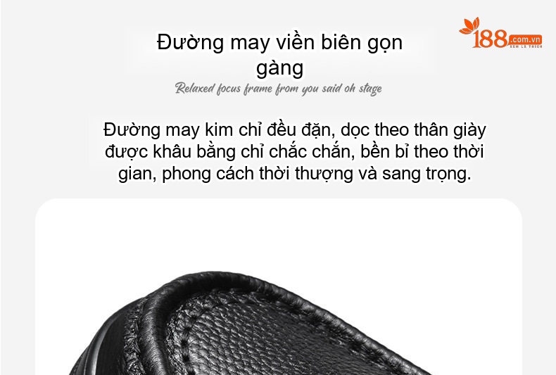 Giày Tây Buộc Dây Nam Da Bóng Chiều Cao Đế Khoảng 4cm Màu Đen chi tiết 9