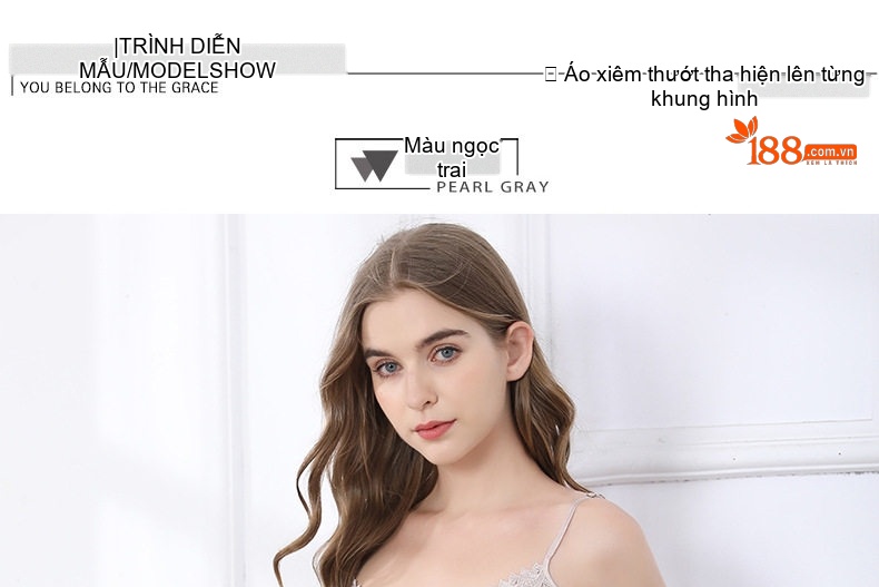 Váy ngủ hai dây lụa tơ tằm có đệm ngực mỏng nhẹ mùa hè thu chi tiết 7
