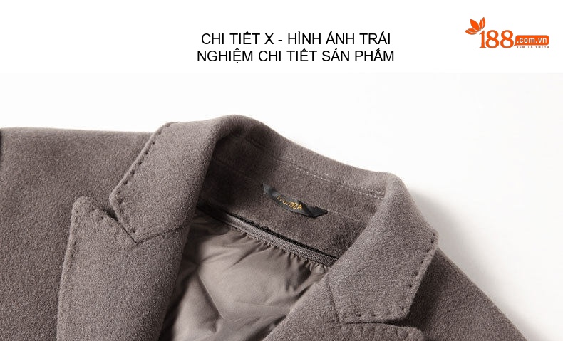 Áo Vest Nam Dáng Ôm Thu Đông Lông Cừu Cao Cấp Lót Lông Ngỗng Tháo Rời Màu Nâu, Đen chi tiết 15