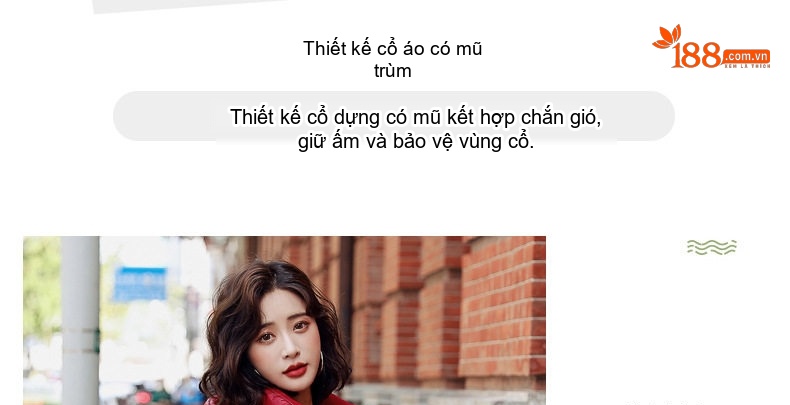 Áo Khoác Phao Nữ Dáng Dài Vừa Vặn Lót Lông Vũ Trắng Dáng Nhỏ Bề Mặt Bóng Màu Đỏ, Đen chi tiết 5