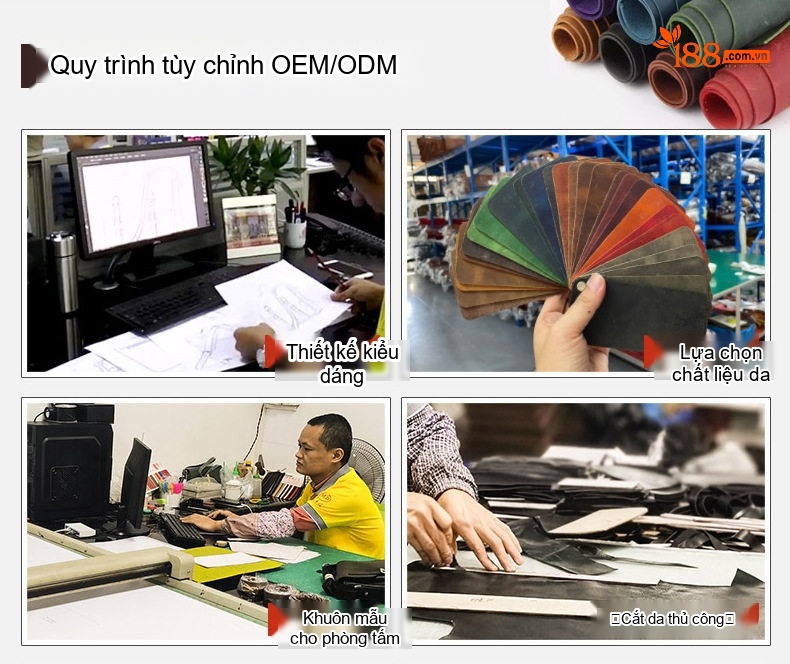 Túi Đeo Chéo Nam Da Bò Dáng Retro Màu Nâu chi tiết 11