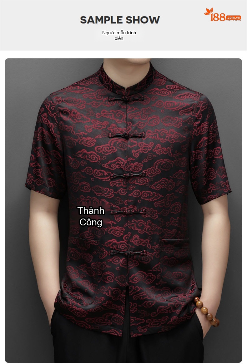 Áo Khoác Dạ Nam Dáng Dài Vừa Vặn Phong Cách Doanh Nhân Màu Đen, Xám, Đỏ Rượu, Xanh Navy chi tiết 4