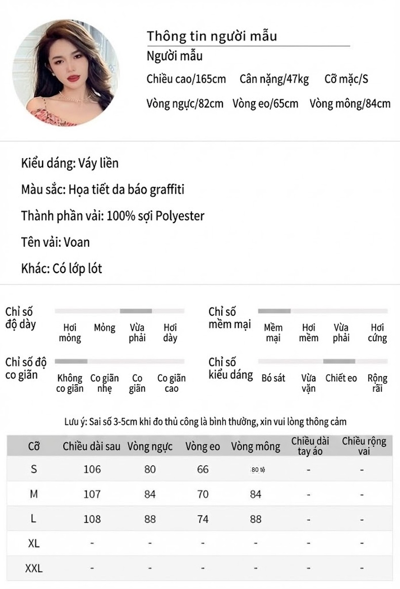 Váy liền thân Nữ Mùa Hè Cổ Trễ Vai Bèo Nhún Dáng Ôm Họa Tiết Hoa Nhỏ chi tiết 2