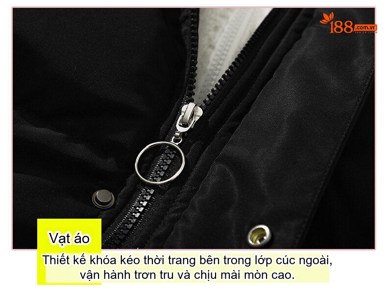 Áo Khoác Phao Nam Lông Cừu Non Dày Dặn Có Mũ Trùm Đầu Phong Cách Hàn Quốc Màu Xanh, Hồng, Trắng, Xanh Lá... chi tiết 19