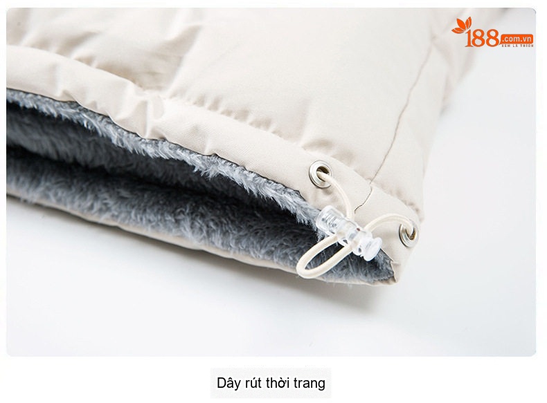 Áo Khoác Bông Nam Nữ Cổ Trụ Lót Lông Hai Mặt Dày Dặn Màu Trắng, Đen, Hồng, Xanh... chi tiết 27