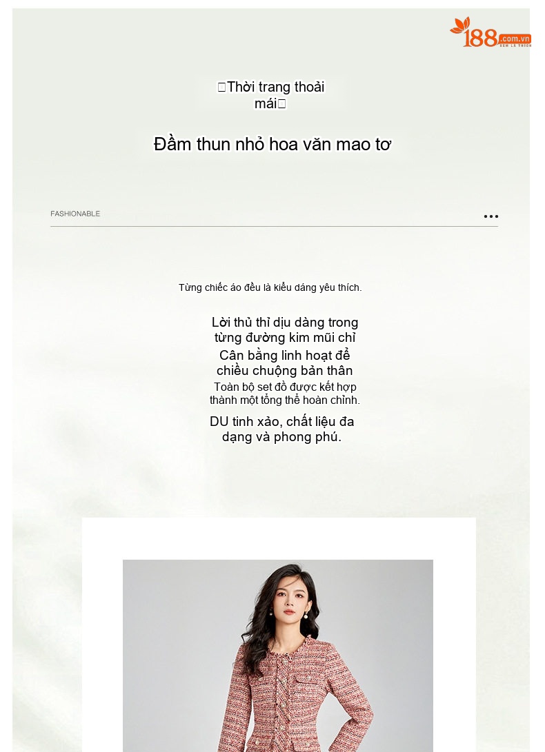 Váy Tiểu Thư Cổ Tròn Dáng Ôm Chất Liệu Thô Hoa Màu Xanh Lam, Hồng, Đỏ, Trắng... chi tiết 2