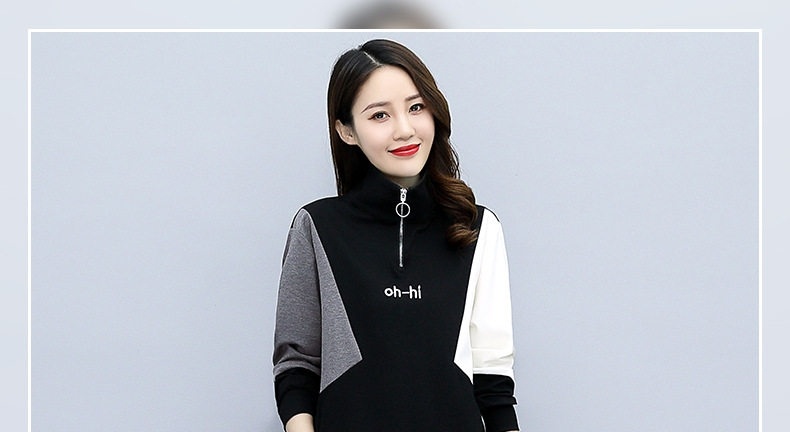 Bộ Đồ Nữ Thu Đông Áo Hoodie Quần Jogger Bo Gấu Phong Cách Thời Trang Trẻ Trung Màu Đen, Xám, Trắng chi tiết 1